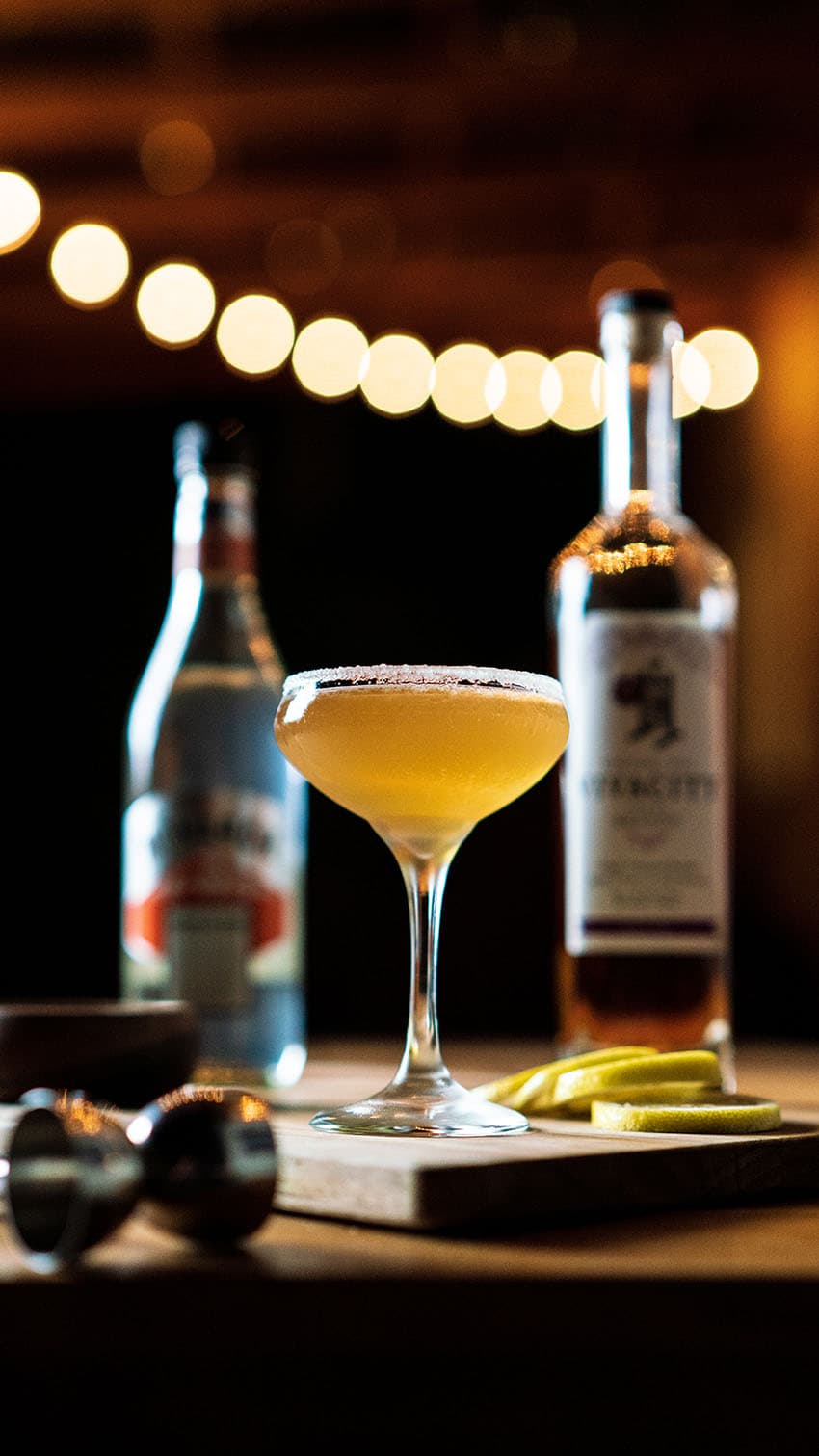 Sidecar Cocktail in a Coupe Glass