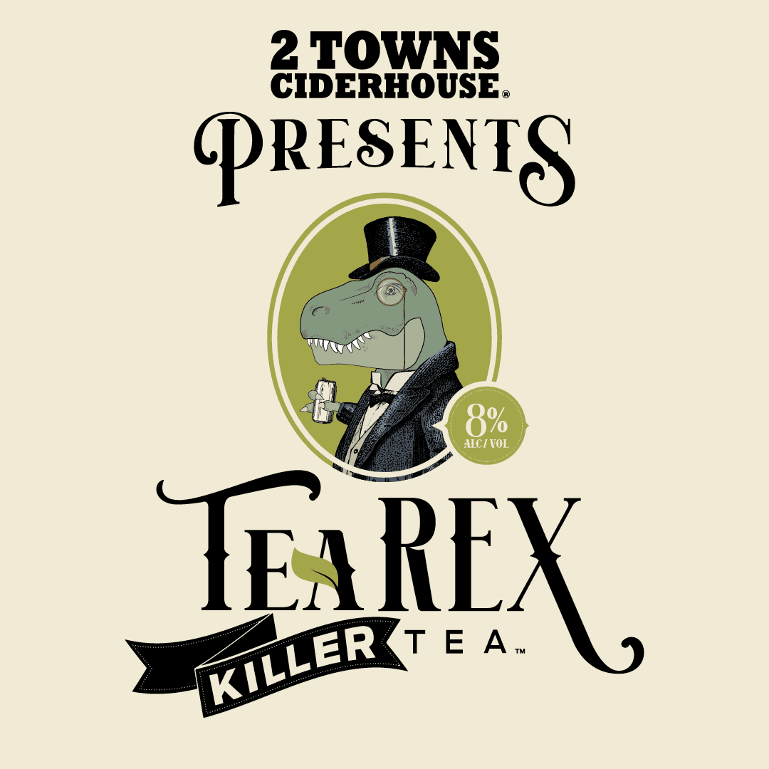 <strong>2 Towns Ciderhouse Introduces TeaREX Killer Tea<sup>TM</sup>, a Roarsome Hard Tea</strong>