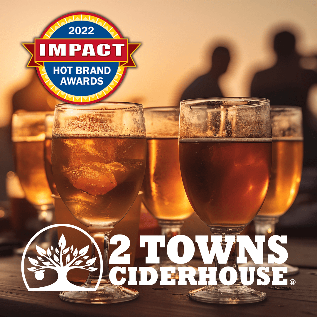 2 Towns Ciderhouse Receives Prestigious Impact Hot Brand Award