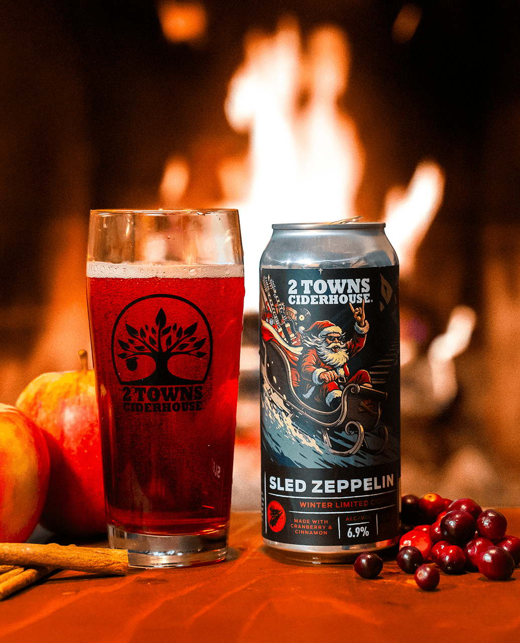 2 Towns Ciderhouse Rocks the Holidays with Sled Zeppelin